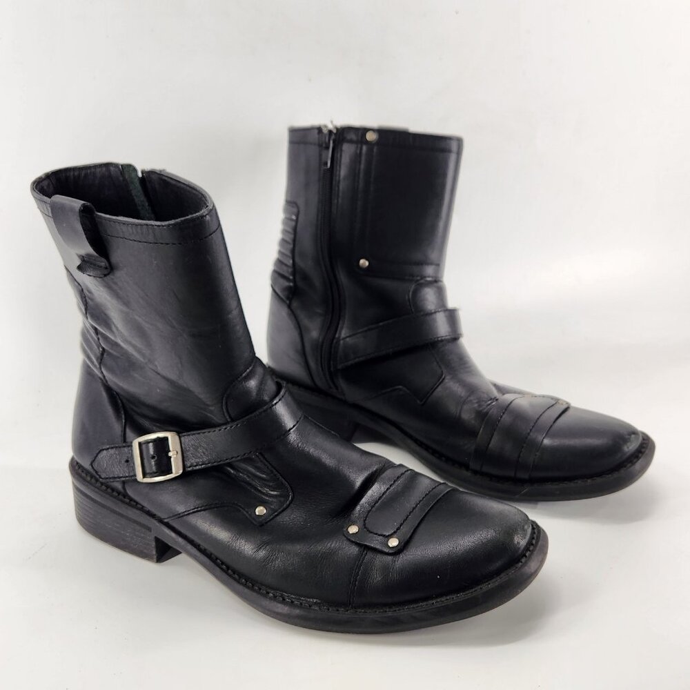Steve Madden Black Leather Boots